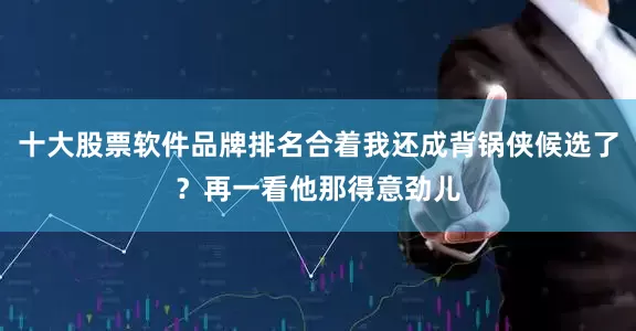 十大股票软件品牌排名合着我还成背锅侠候选了？再一看他那得意劲儿
