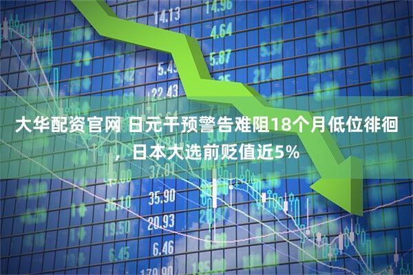 大华配资官网 日元干预警告难阻18个月低位徘徊，日本大选前贬值近5%